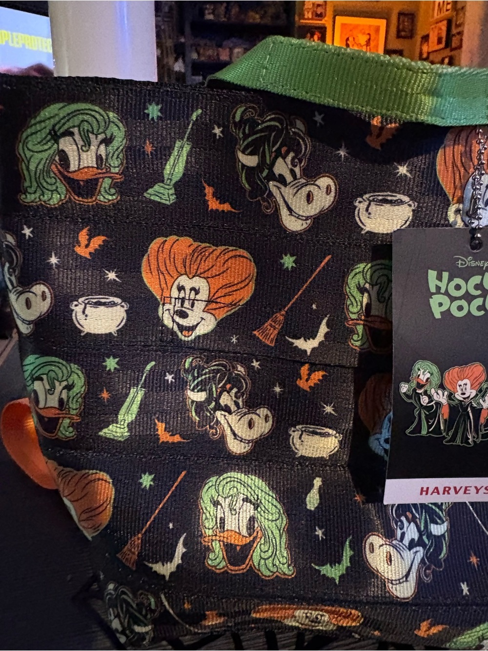 Harveys Disney Hocus Pocus Tote Black, Orange, Green back pack NWT - Picture 4 of 15